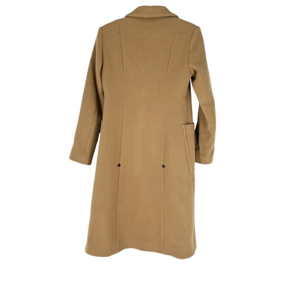 Maje Galerie Camel Virgin Wool/Cashmere Double Breasted Coat - Picture 3 of 8